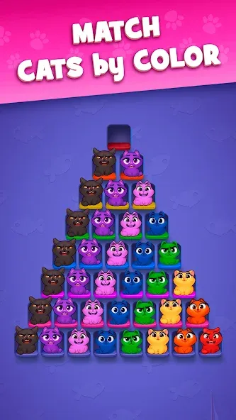 Kitty Sort: Twisted Tails screenshot 1
