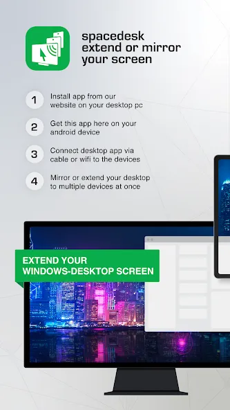spacedesk - USB Display for PC screenshot 1