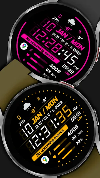 WFP 242 Sporty watch face screenshot 2