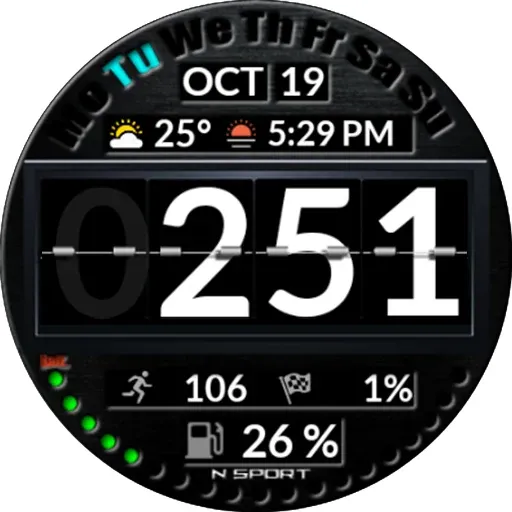 NTV520 - Digital watch face screenshot 25