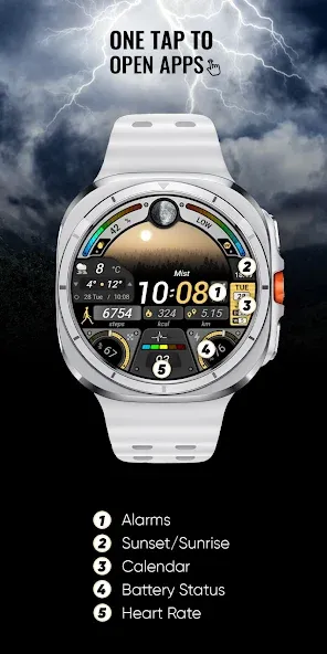 Rainbow Weather - Watch Face screenshot 5
