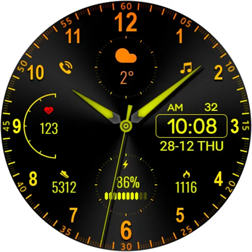 Minimal MINOL URX55 Watch face screenshot 20