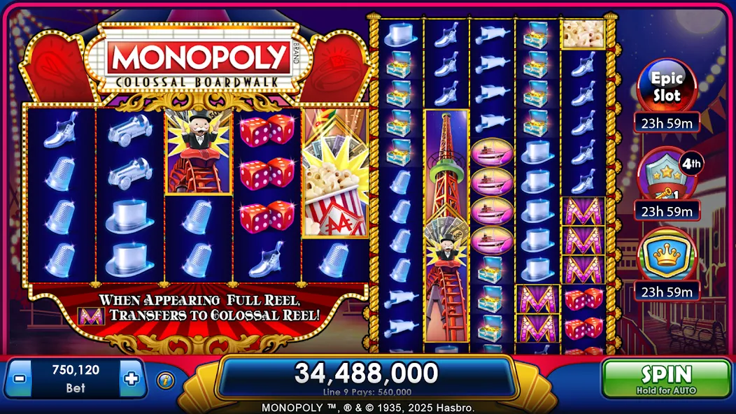 MONOPOLY Slots – 老虎机和赌场游戏 screenshot 5
