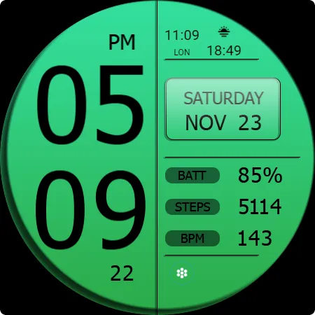 Key WF49 Digital Watch Face screenshot 29