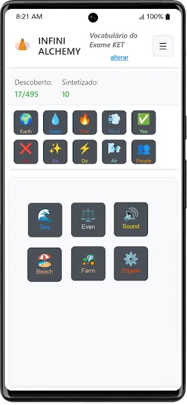 Infini Alchemy - Vocab Up screenshot 1