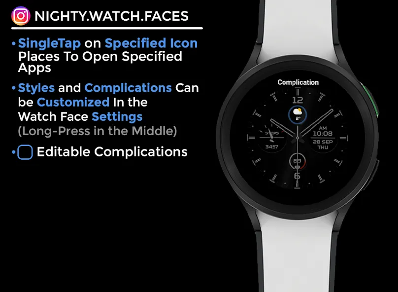Rythenight - watch face screenshot 6