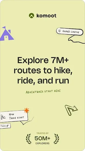 komoot - hike, bike & run screenshot 1