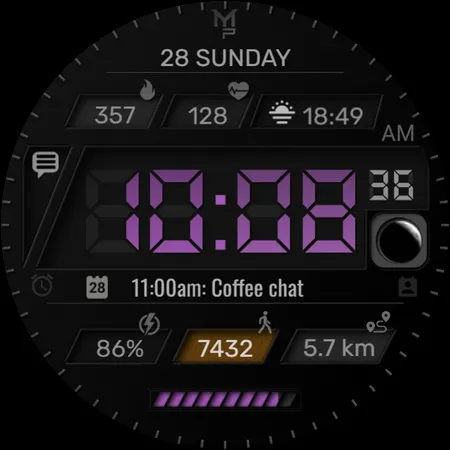 V1NYL - Digital watch face screenshot 12