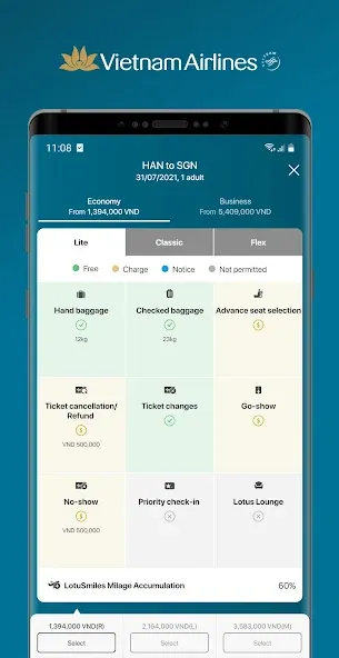 Vietnam Airlines screenshot 3