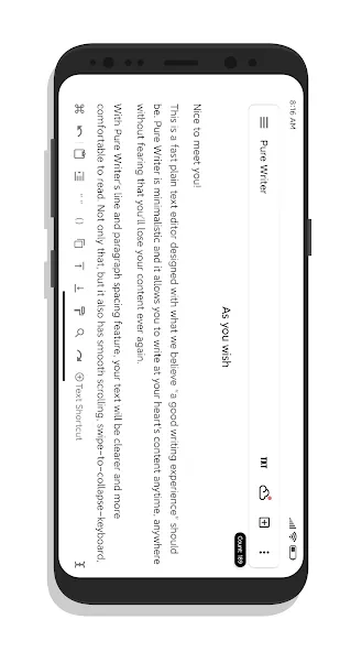 Pure Writer - 편집자, - 쓰기, 메모 screenshot 3