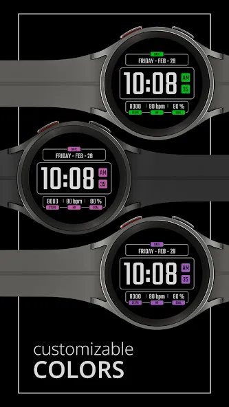 DADAM50: AMOLED Watch Face screenshot 3