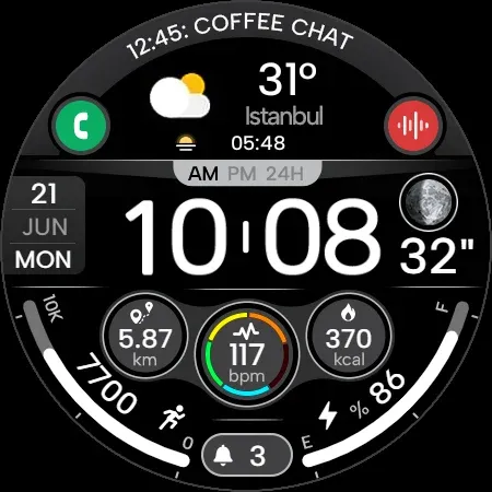 Digi Dash Clock - Watch Face screenshot 28