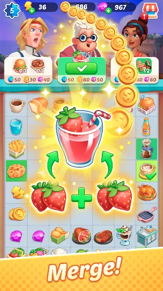 Gossip Street: Merge & Story screenshot 1