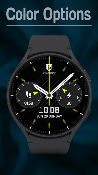 Classic Black Watch Face screenshot 2