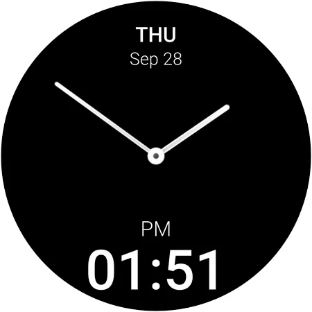 Minimal Hybrid Watch Face screenshot 10