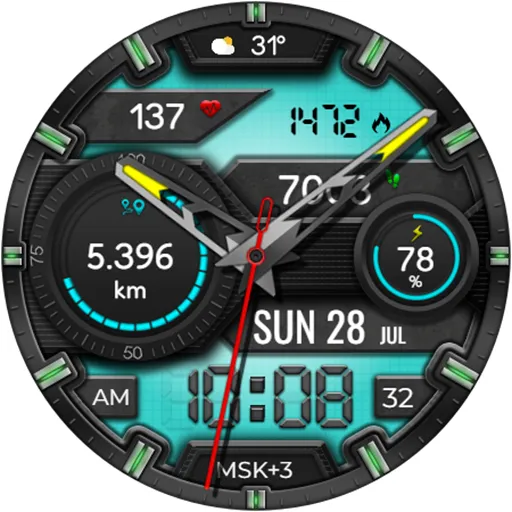 Hybrid PRALAX WS19 Watch face screenshot 20