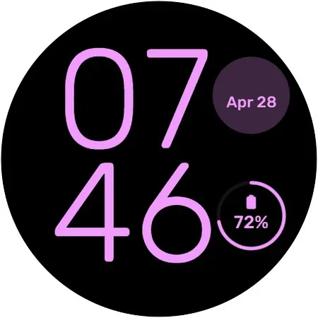 Simple II - Wear OS Watchface screenshot 3