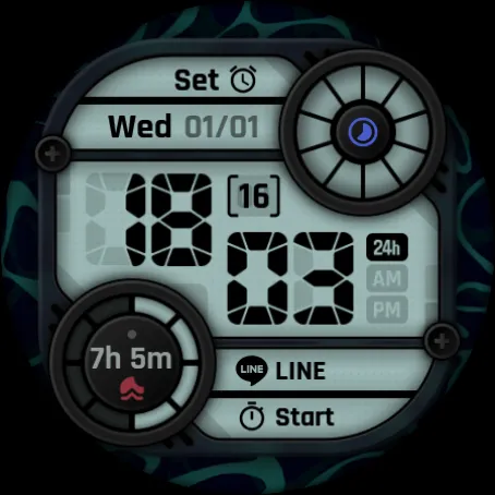 Camo LCD: Watch Face screenshot 9