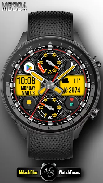 Hybrid Watch Face MB394 screenshot 4