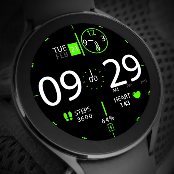 Key026 Hybrid Watch Face screenshot 7