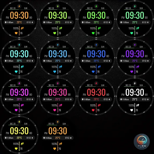 Electronic Time Watch Face screenshot 3
