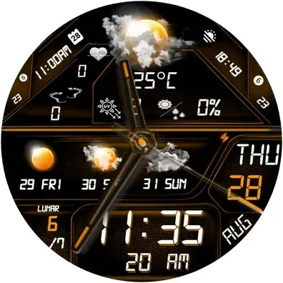 N-SPORT759 weatherDigital Face screenshot 15