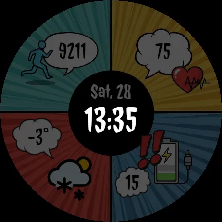 Digital Watchface Comic 2 screenshot 26