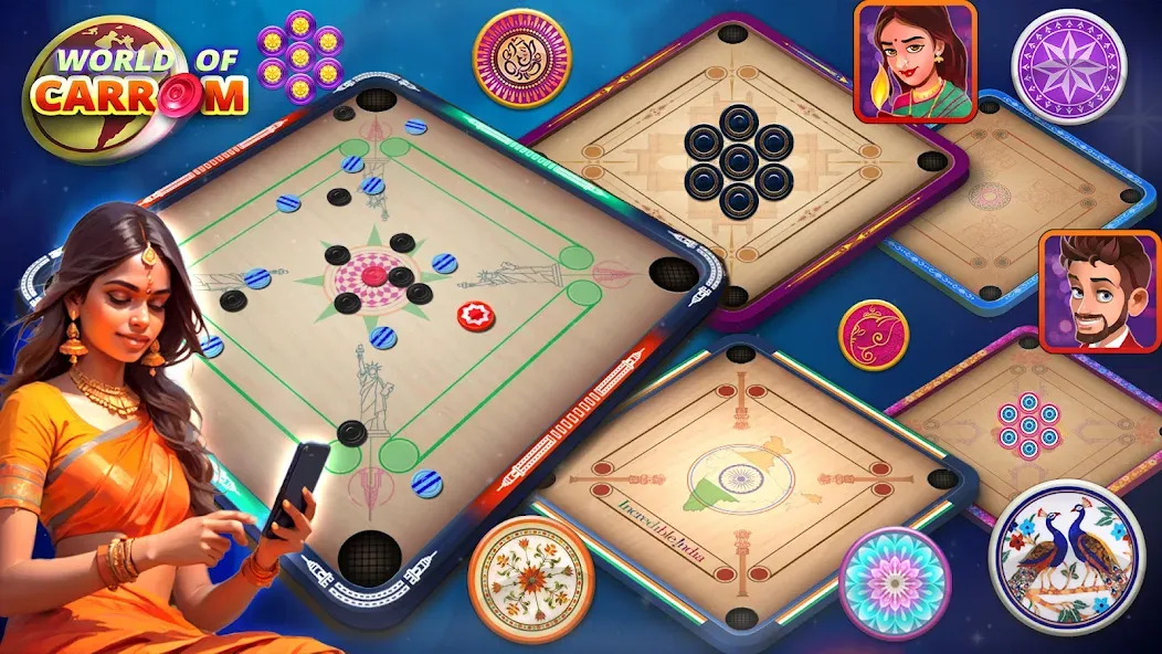 World Of Carrom :3D Board Game screenshot 6