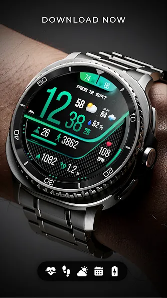 PER76 Digital Watch Face screenshot 7