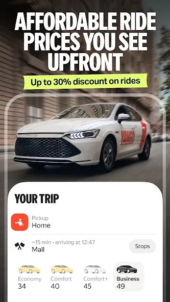 Yango: taxi, food, delivery screenshot 3