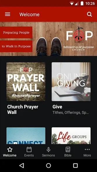Fellowship of Purpose Church screenshot 1