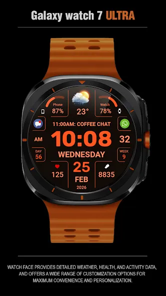 WFP 346 Digital watch face screenshot 5