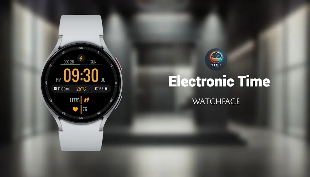 Electronic Time Watch Face screenshot 1