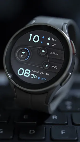 Blue Imitation For Wear OS screenshot 6