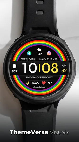 TVV Pride Digital Watch Face screenshot 1