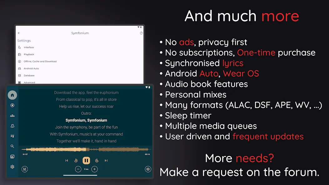 Symfonium: Reproductor musical screenshot 16