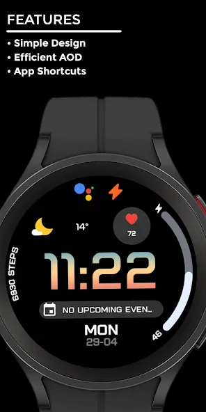 Night ver 06 - watch face screenshot 2