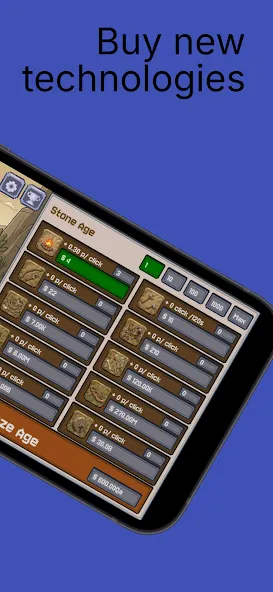 Stone to Silicon Idle clicker screenshot 2