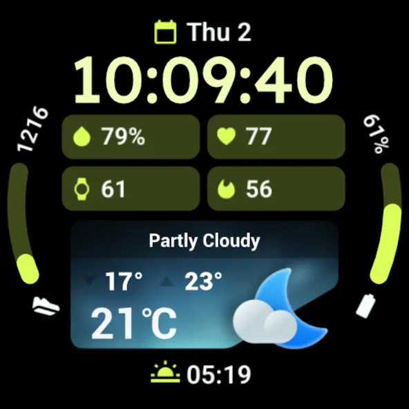 PRADO 94 Weather Watch Face screenshot 11