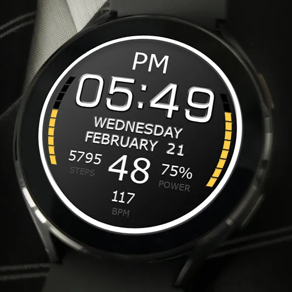 Key WF05 Digital Watch Face screenshot 5