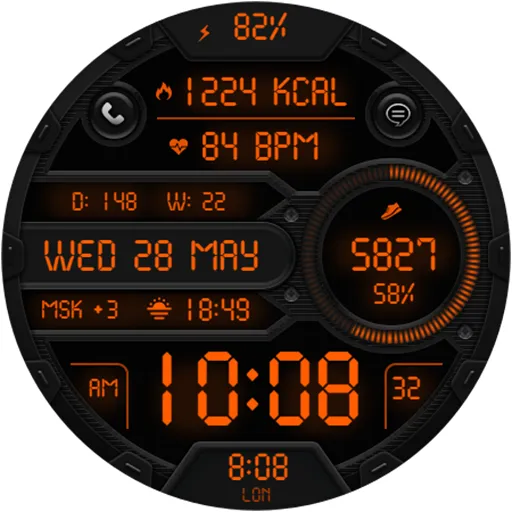 DIGI SONOMULA Watch face screenshot 19