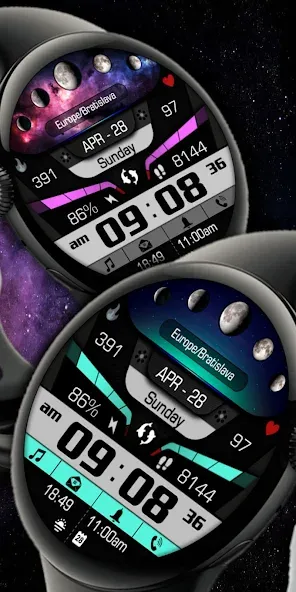 Astronomy Moon Galaxy Watch 73 screenshot 1