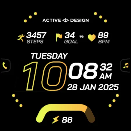Rush: Digital Watch Face screenshot 31