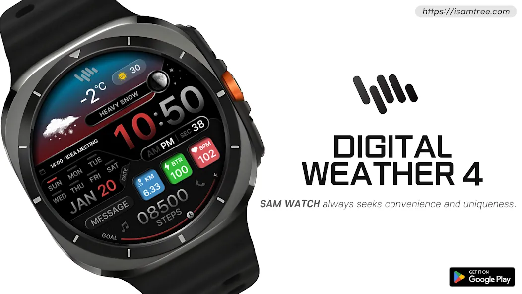 SamWatch Digital Weather 4 screenshot 1