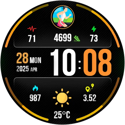 Digital PulseMotion Watch Face screenshot 17