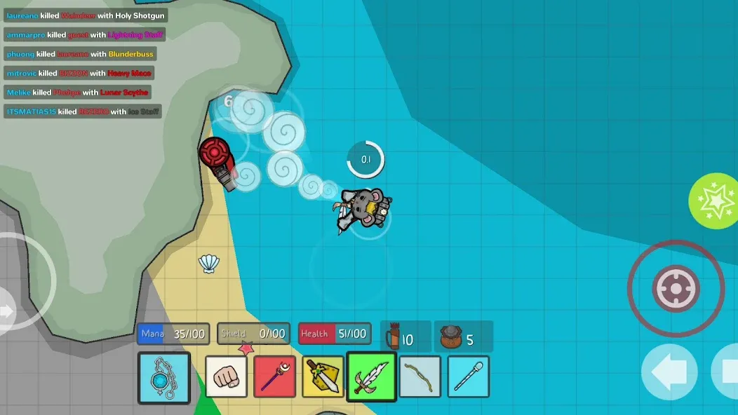 Thelast.io - 2D Battle Royale screenshot 3