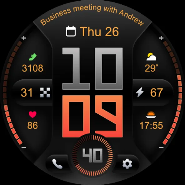 PRADO 76 Digital Watch Face screenshot 9
