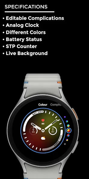 Night ver 42 - watch face screenshot 4