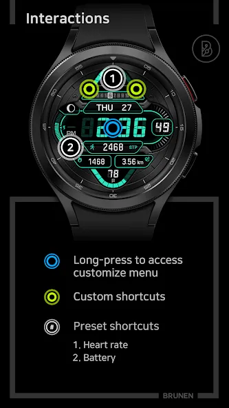 BRN002 : Watch Face screenshot 5