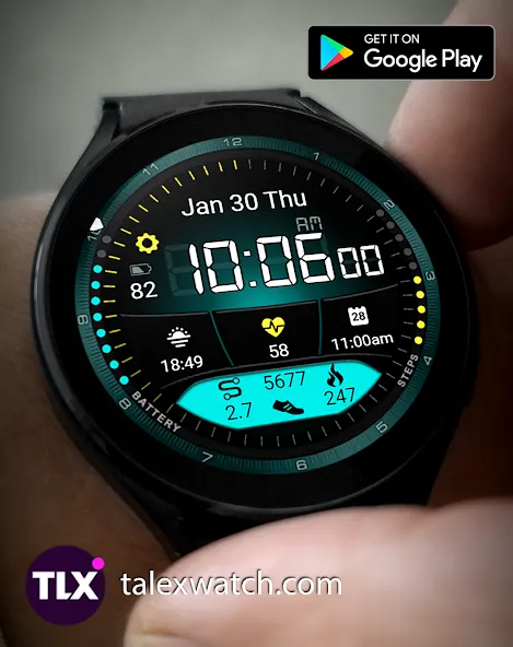 HyperSpace Watch Face screenshot 8